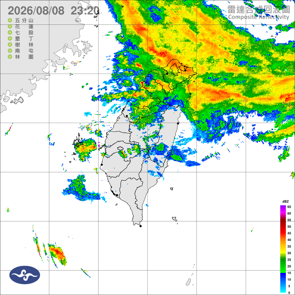 颱風外圍環流影響，中部以北豪大雨，沿海離島風強浪大留意巨浪