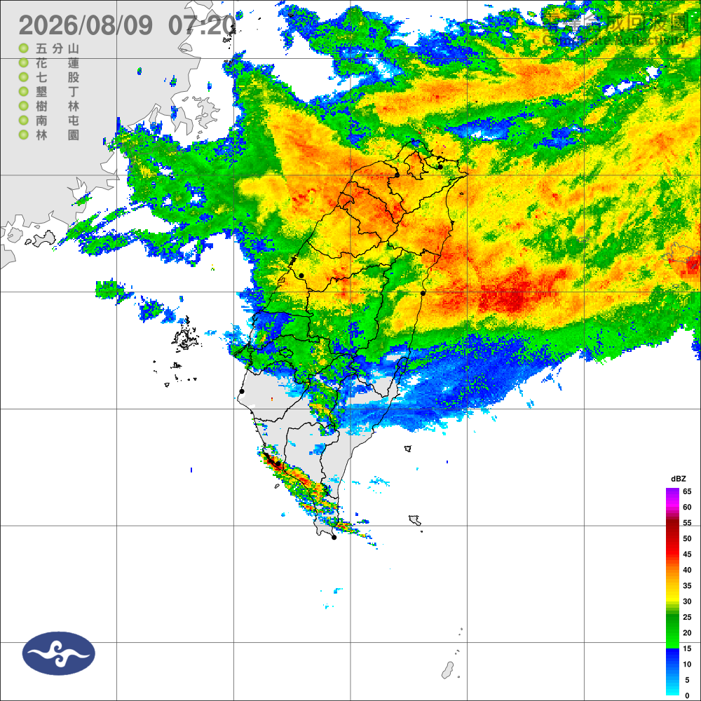 颱風外圍環流影響，中部以北豪大雨，沿海離島風強浪大留意巨浪
