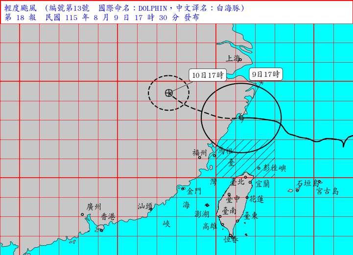 海上颱風警報