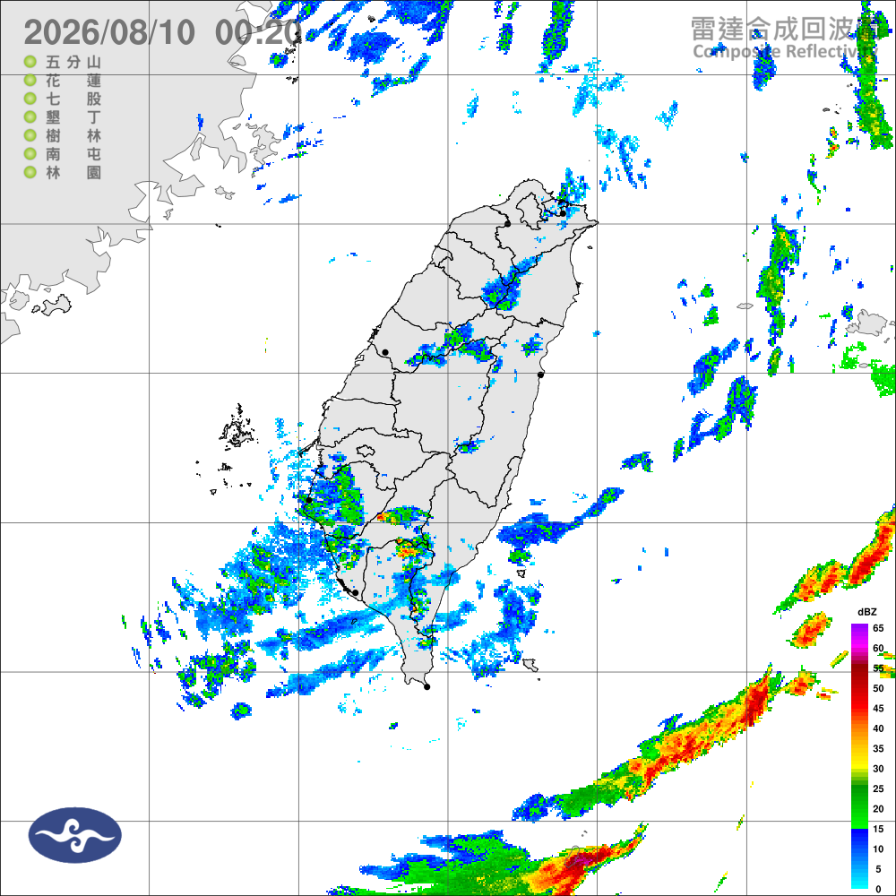 西南風影響，中南部天氣不穩定，南部地區及午後大臺北、北部山區留意大雨