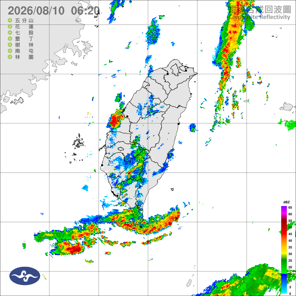 西南風影響，中南部天氣不穩定，南部地區及午後大臺北、北部山區留意大雨