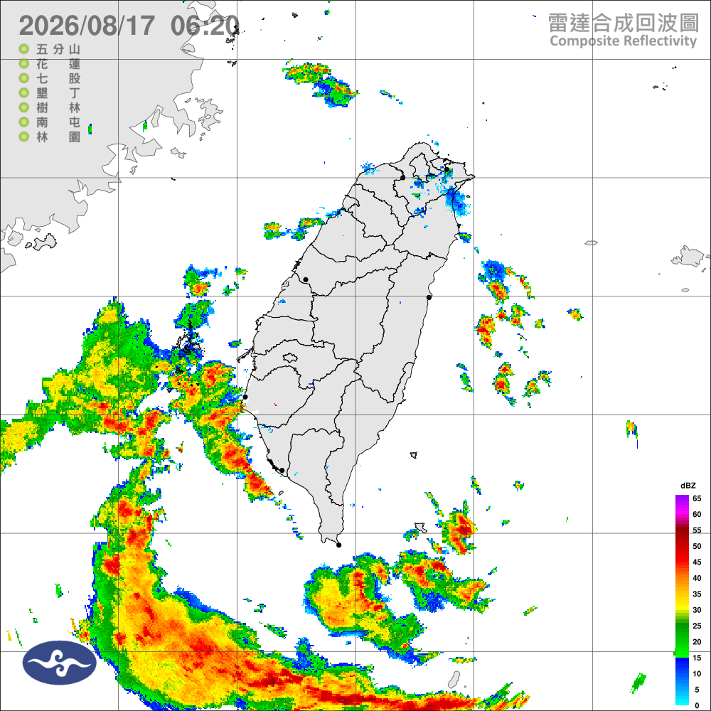 低壓帶天氣不穩定，慎防局部大雨豪雨