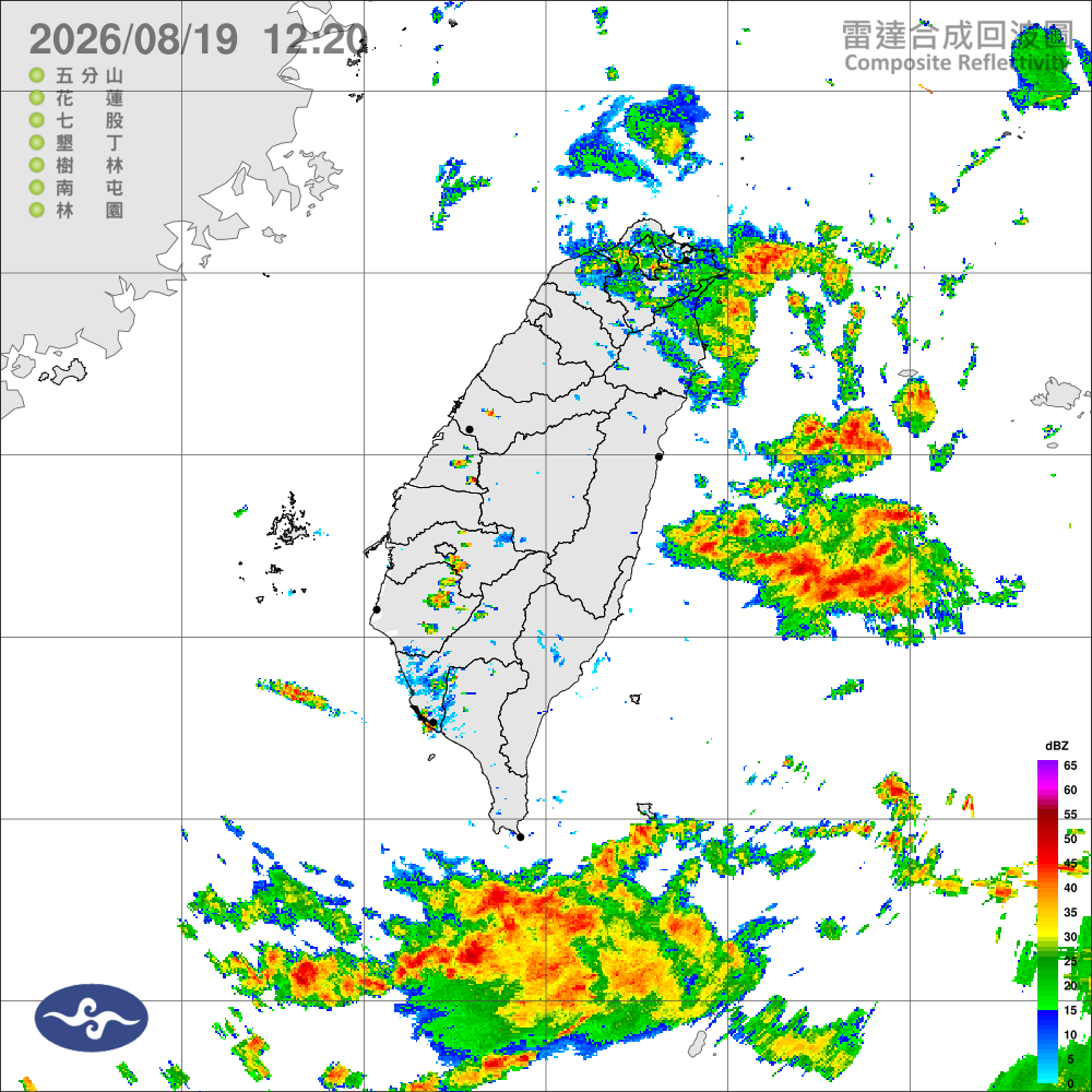 北東雨勢一波波，中南午後大雷雨