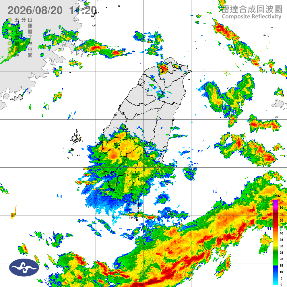 低壓帶西南風增強，留意短延時強降雨