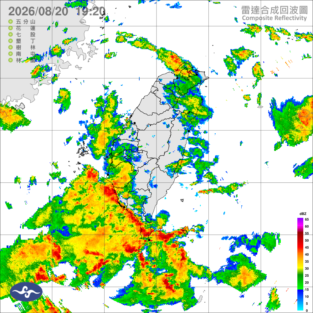 低壓帶西南風持續影響，留意短延時強降雨