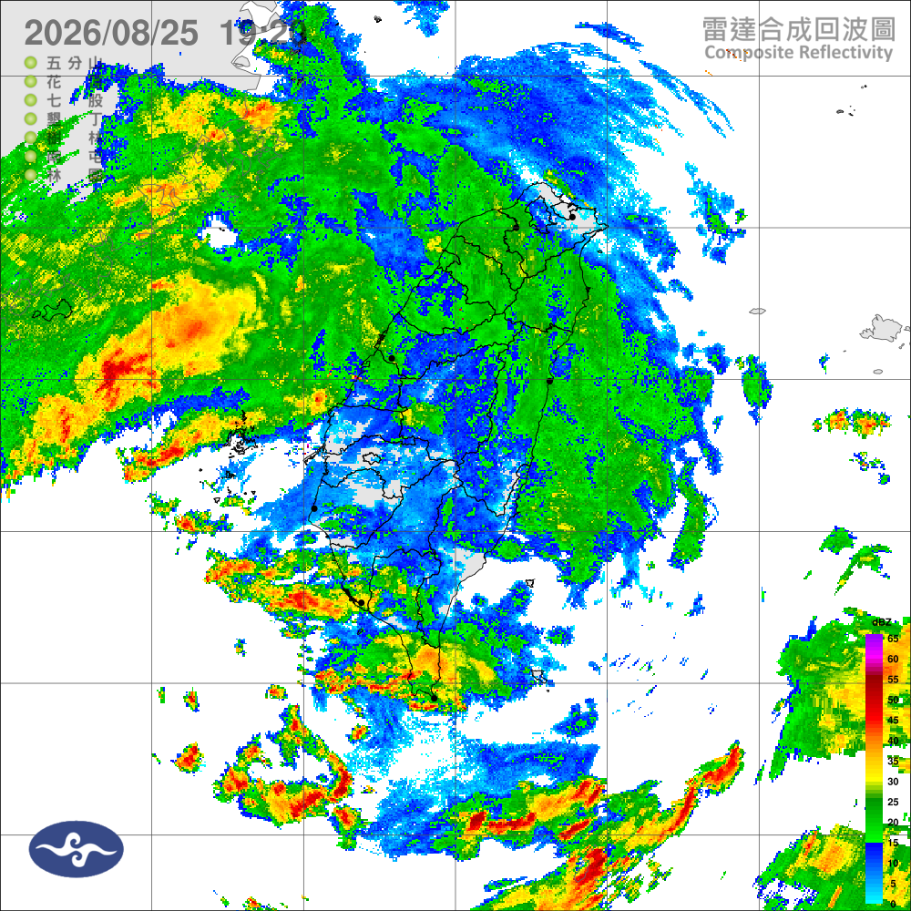 水氣減少，南部偶陣雨，其他轉多雲到晴