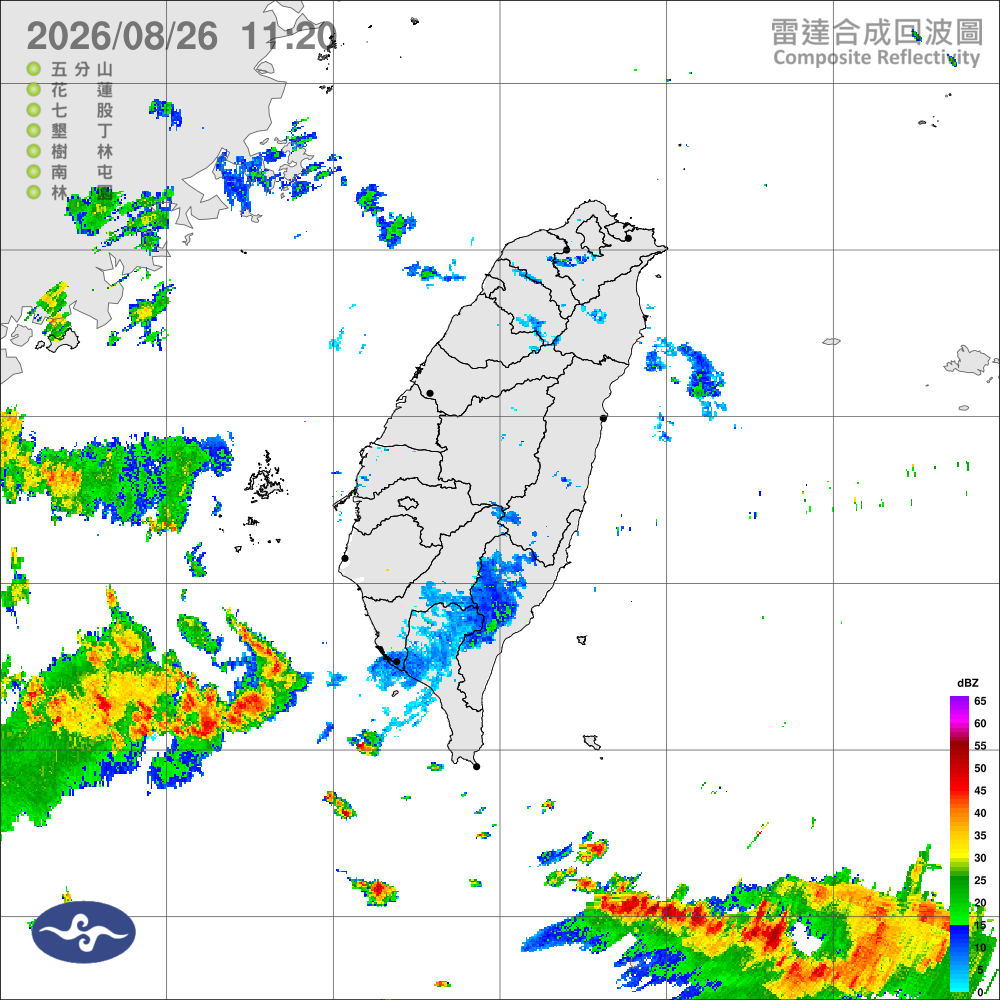 環境吹西南風，南部偶陣雨，其他轉多雲到晴