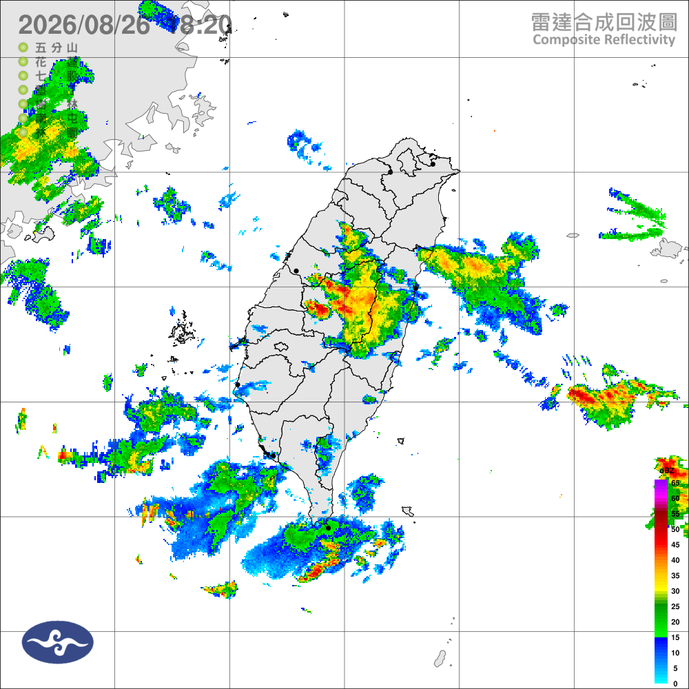 環境吹西南風，南部偶陣雨，颱風接近沿海風浪增大