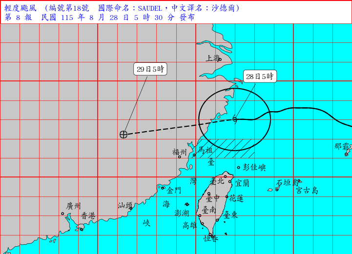 海上颱風警報