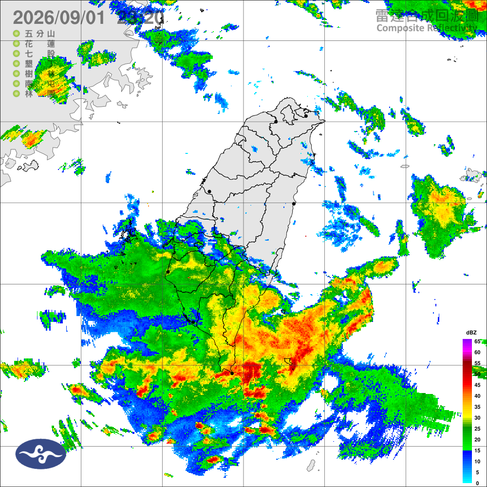 低壓帶及颱風外圍環流影響，各地降雨機率高，臺東留意豪雨