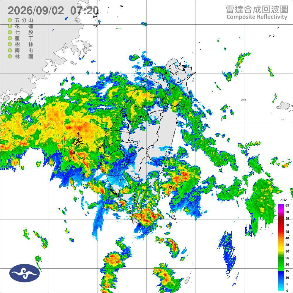 低壓帶及颱風外圍環流影響，各地降雨機率高，臺東留意豪雨