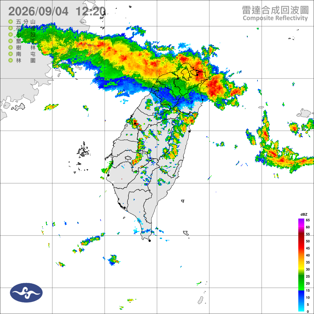 各地天氣不穩定，大臺北地區及東北角請注意短延時豪雨