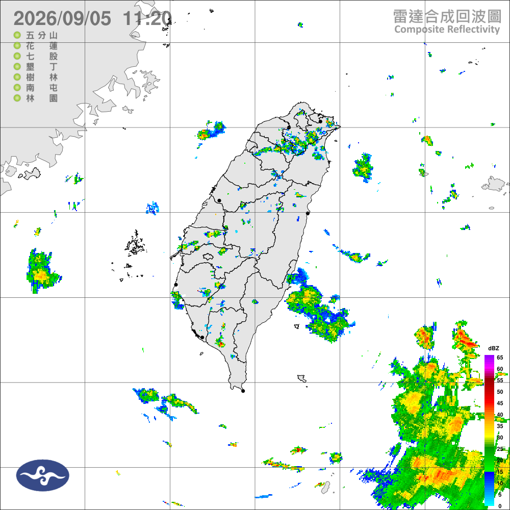 颱風外圍雲系影響，天氣不穩定，中南部山區留意午後大雨