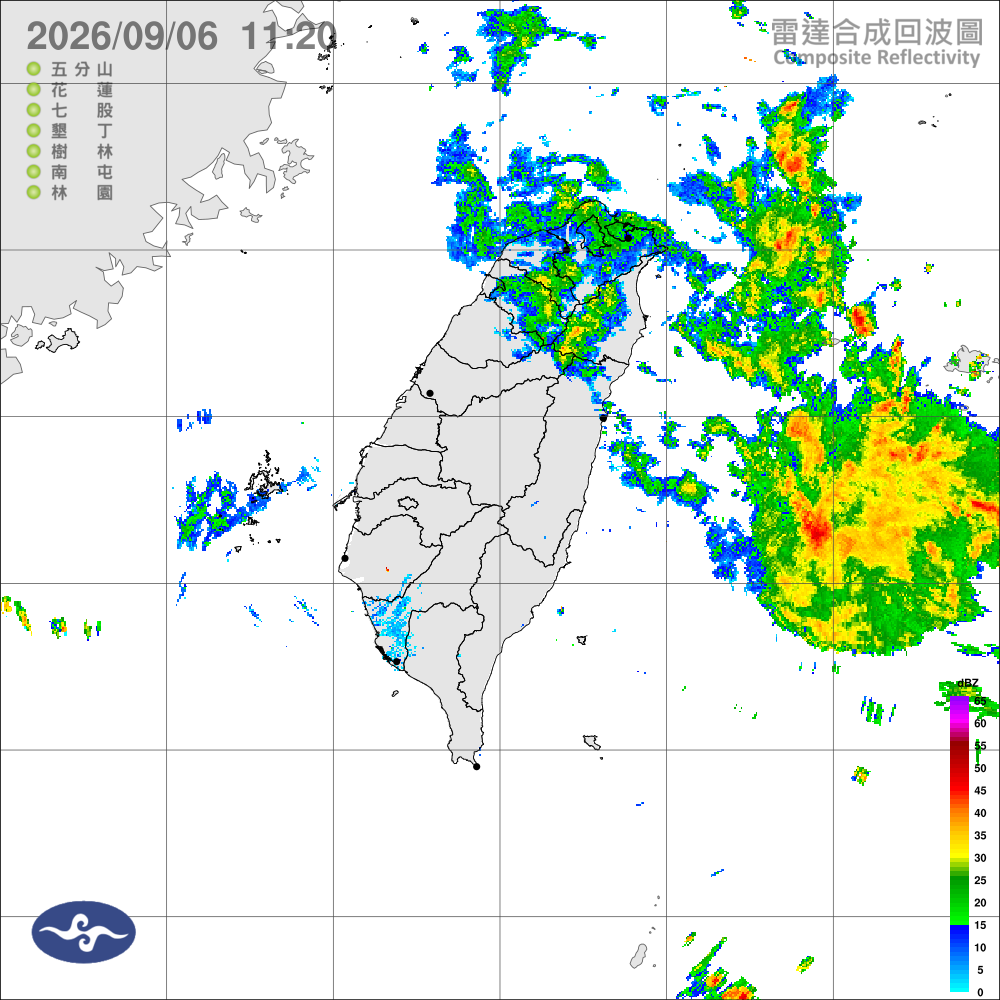 颱風外圍雲系影響，北臺有雨局部大雨