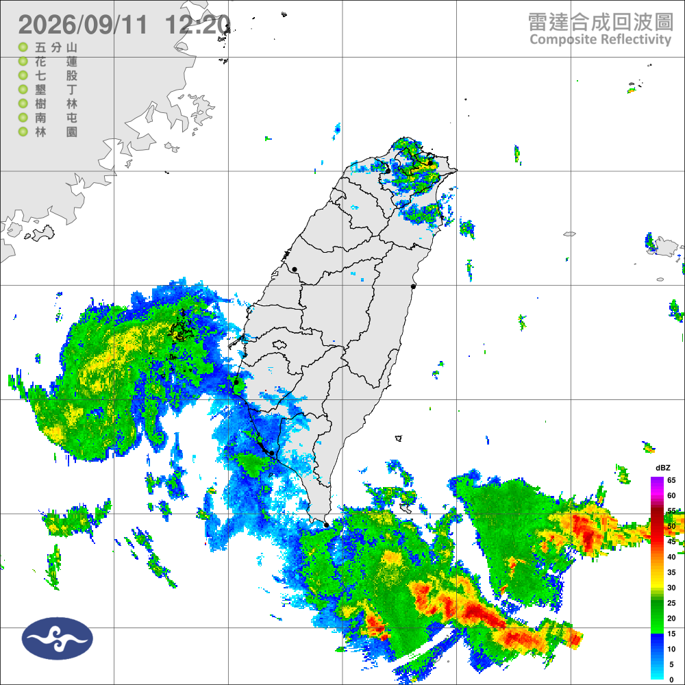東北季風影響水氣多，迎風面及南部局部雨