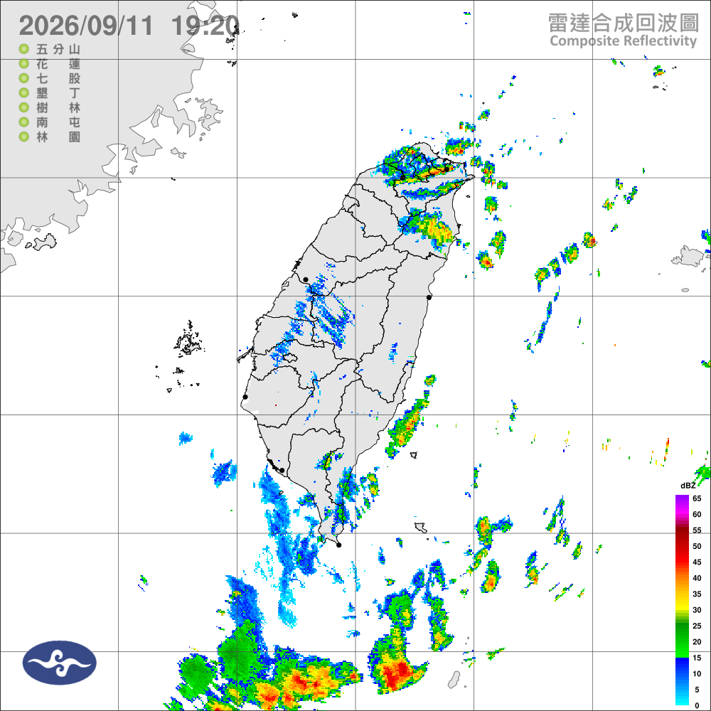 東北季風減弱氣溫升，東臺偶雨西臺午後雨
