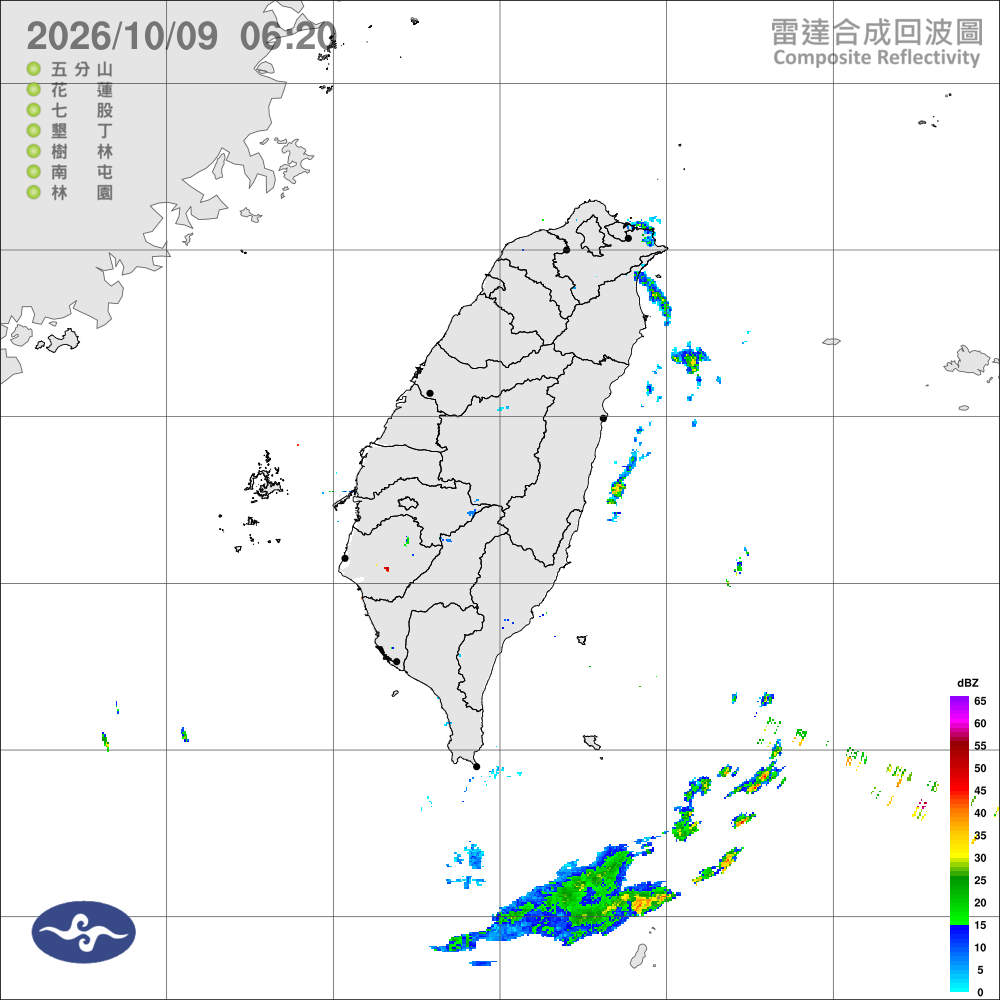 迎風面雲多偶零星雨，午後南部山區局部雨