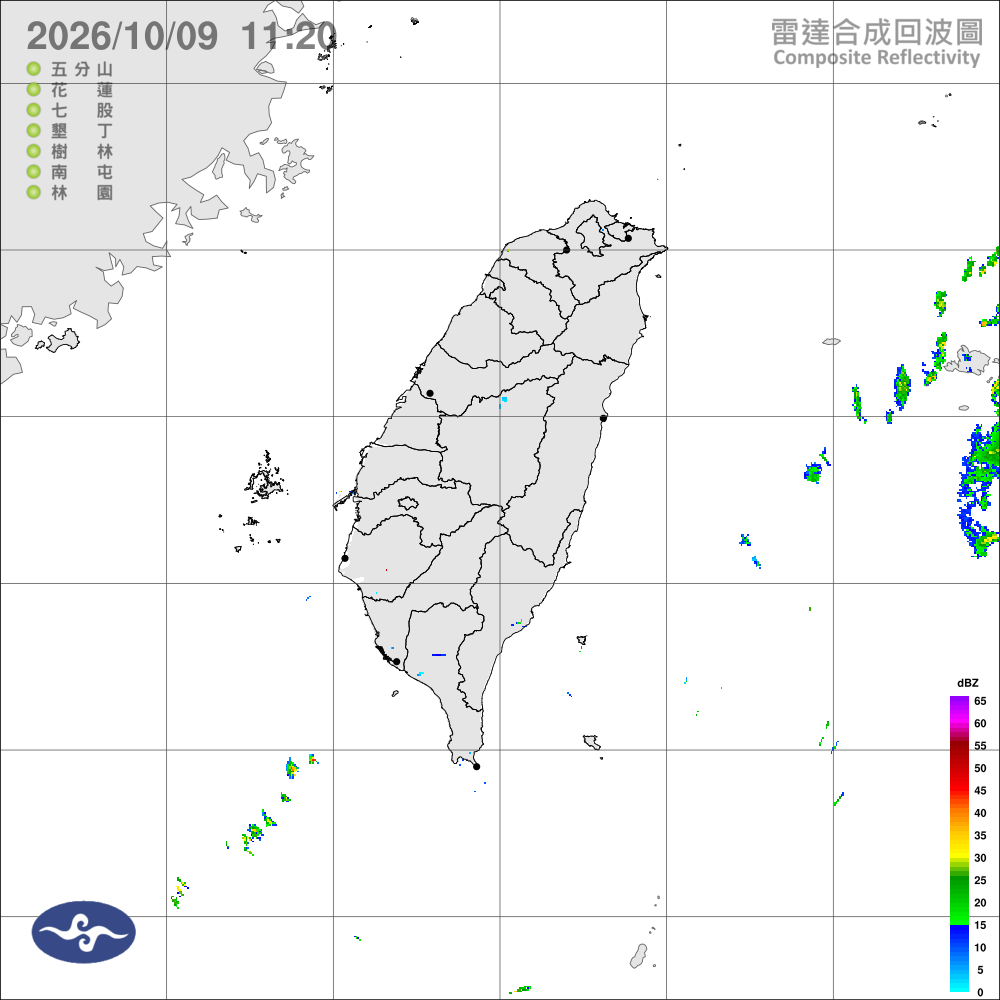 迎風面雲多偶零星雨，午後南部山區局部雨