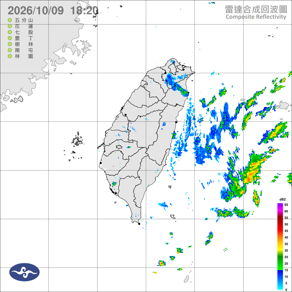 迎風面雲多偶零星雨，午後南部山區局部雨